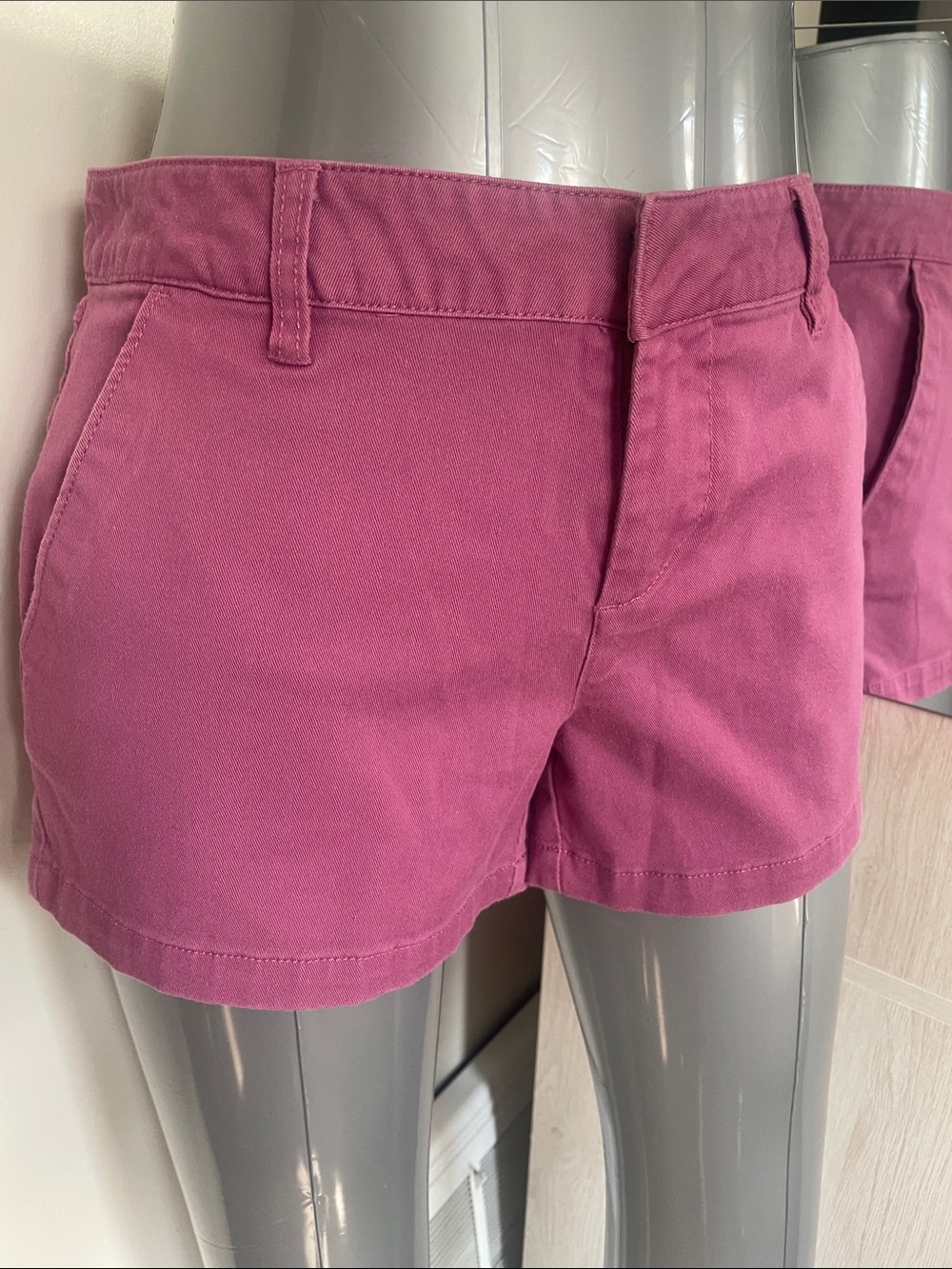 Volcom Women's Rose Pink Cotton Bermuda Shorts